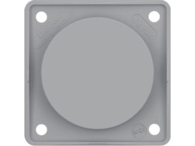 Integro Flow Zaślepka z płytką nośną szary 945162507 HAGER