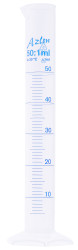 Cylinder miarowy 50ml PP podziałki Tak RS PRO