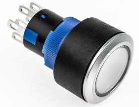 Nasadka przełącznika Chwilowy DPDT średnica wycięcia 22.2mm, montaż panelowy RS PRO