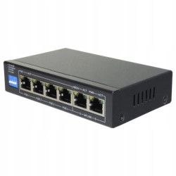 Przełącznik PoE 6-portowy 60W 4xPoE + 2xuplink SW0604POE-60