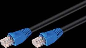 94393 CAT 6 outdoor patch cable, 30 m, black