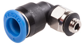 Złączka pneumatyczna M5 męskie Wciskane 6 mm Festo Adapter gwintowany kolankowy M5 męskie