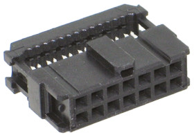 Złącze IDC 14-pinowe 2-rzędowe raster: 2.54mm Żeński Montaż na kablu TE Connectivity