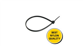 Opaska Nylonowa Zaciskowa Bezhalogenowa 3,6X370mm (Czarna) 100 Szt.
