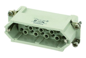Wkładka złącza dużej mocy 25-pinowe Amphenol Industrial Męski 10A Heavy Mate C146 25+PE 4.1 mm² Kabel Prosty