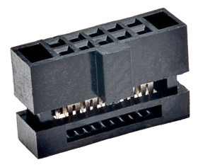 Złącze IDC 10-pinowe 2-rzędowe raster: 1.27mm Żeński Montaż na kablu HARWIN