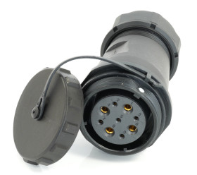 Przemysłowe złącze okrągłe 9-pinowe SP29 Układ szeregowy Gniazdo RS PRO Żeńskie IP68 SP2911C