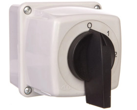 Łącznik krzywkowy 0-1-2 5P 16A w obudowie IP44 Łuk E16-33 951632