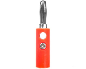 Wtyk bananowy czerwony 11375