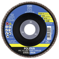 PFERD 69300937 STEELOX flap Disc 115mm 22.23mm 10pcs high machining power