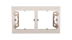 Simon 54 Premium Puszka Natynkowa Podwójna Płytka Kremowa Dpn2/41