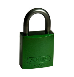 Kłódka LOTO z aluminiową szeklą 25 mm, zielona (6 szt.), 814069