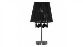 Lampka Nocna Klasyczna Z Czarnym Kloszem Do Pomieszczeń Glamour Lp-5005/1Ts...