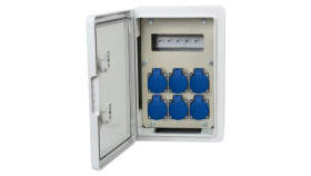 Rozdzielnica Budowlana Rb-250 8M - Gniazda 6X230v, /8 Modułów/