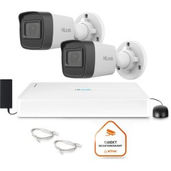 Zestaw monitoringu Hilook by Hikvision 2 kamer IP IPCAM-B2-P Full HD PoE