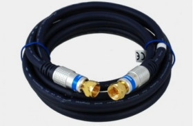 Profesjonalny kabel przyłącze wtyk F - wtyk F digital do TVK, DVB-T, SAT FK15 /1,0m/