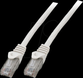 K8104WS.3 Cat.6 U/UTP patch cable CCA, 3 m, white