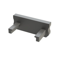 Profil LED - zaślepka D szara /do profilu D