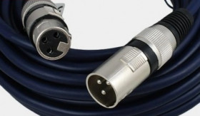 Profesjonalny kabel mikrofonowy studyjny/estradowy gniazdo XLR 3P Canon / wtyk XLR 3P Canon MK06 /1,5m/