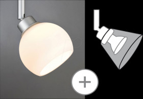 60055 URail shade Wolbi DecoSystems, 90 mm, opal