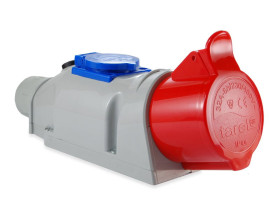 Zestaw stacjonarny z gniazdami 16A/4/400V gn. 16A/3/250V IP44 174 TAREL