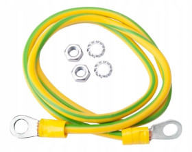KOMPLET ZESTAW UZIEMIENIA KABEL PRZEWÓD LINKA UZIEMIAJĄCA LGY 4 mm2 0,6m (EK-22)