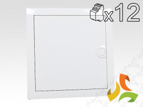 Rozdzielnica podtynkowa 12 modułowa 1x12M drzwi metal IP30 VH12NE HAGER