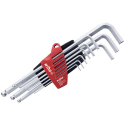 Wiha 7192 ProStar Hex Ball End L-key Set, 9 Piece