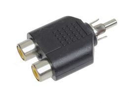 Przejście wtyk RCA - 2x gniazdo RCA (rozgałęziacz) (2szt)