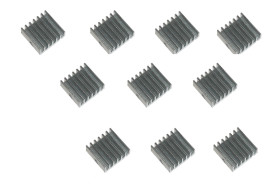 Opencircuit 14x14x6mm aluminum heatsink - 10 pieces