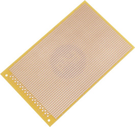 Circuit board, 100 x 160 mm, pitch 2.54 mm, single sided, FR1 hard paper, Cu 35 µm, BYB-3-11H6032
