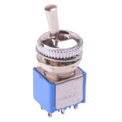 106422103 APEM On-(On) Momentary Professional 10mm Toggle Switch DPDT 3A 24VDC
