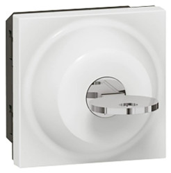 MOSAIC Wyłącznik 3-pozycyjny na klucz /RONIS nr 601/ 6A 250V biały 077073