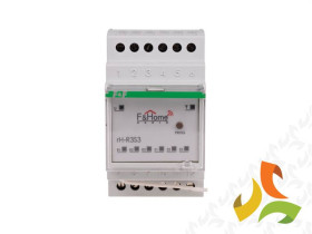 Przekaźnik trójkanałowy bezprzewodowy na szynę DIN z nadajnikiem trójkanałowym F&Home Radio moduł DIN przekaźnika 3-kanałowego r