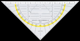 AR 1553 Set square with handle, hypotenuse length 160 mm