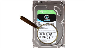 Wewnętrzny 3.5-Calowy Dysk Twardy 4Tb 24/7 Skyhawk Do Systemów Monitoringu...