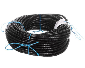 Wąż poliamidowy z sinusoidalnym nacięciem SILVYN RILL PA6 SINUS 6,7x10 czarny 61806550 /50m/