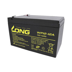 Long WP12-12A/F1 VRLA Battery 12V 12Ah AGM 4.8mm Blade Terminal