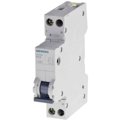 Siemens 5SL60166 Circuit Breaker B/6kA 1-Pin 16A 230V 1&#x2B;N-Pin Trig. B
