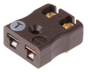 Złącze termoparowe Miniaturowe złącze gniazda płytki drukowanej RS PRO do Termopara typu T Miniaturowe Montaż na płytce