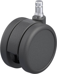Blickle 845578 LKDB-PUA 75G-ES Podwójna rolka skrętna z tworzywa sztucznego Średnica koła: 75 mm Maksymalne obciążenie: