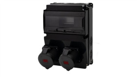 Rozdzielnica Lago 10M Scenic - Gniazda Proste 16A 5P, 32A 5P /10 Modułów/