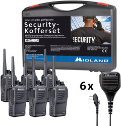 C1127.S5 PMR radio devices in security case, set of 6