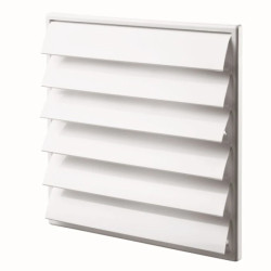 Wylot ścienny żaluzjowy fi 150mm biały MW150AZK