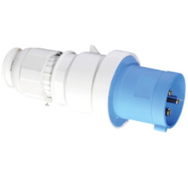 Wtyczka TE z zintegrowanym zadławieniem MULTI-GRIP 63A 3p 230V 6h IP44 2104