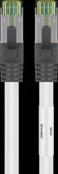 55124 Patch cable Cat. 8.1 S/FTP, 1m, white