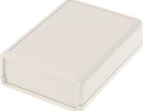 ABS handheld enclosure, (L x W x H) 91 x 66 x 28 mm, light gray (RAL 7035), IP54, 1593PGY