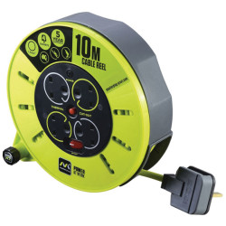 Masterplug CMU10134SL-PX PRO-XT Cassette Cable Reel 240V 13A 4-Socket 10m