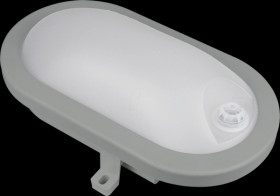 49900 Basic cellar light Fix Sensor oval, grey, IP54, 12 W, 1200 lm