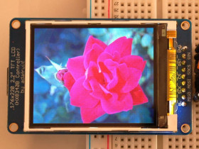 Adafruit 2.2" 18-bit color TFT LCD display with microSD card breakout